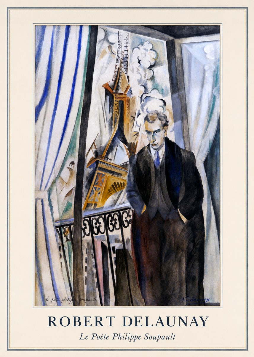 Robert Delaunay Le Poète Philippe Soupault No3 - Plakat