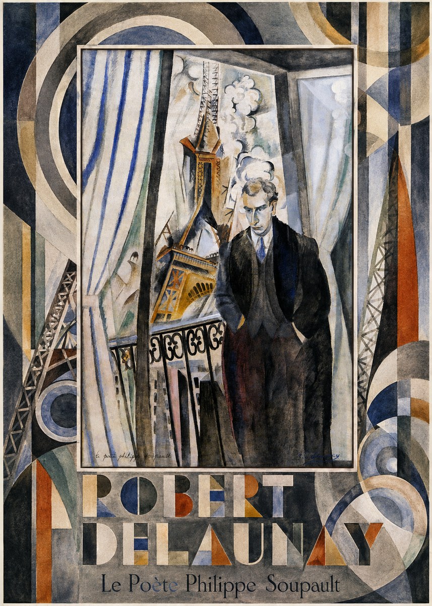 Robert Delaunay Le Poète Philippe Soupault No4 - Plakat