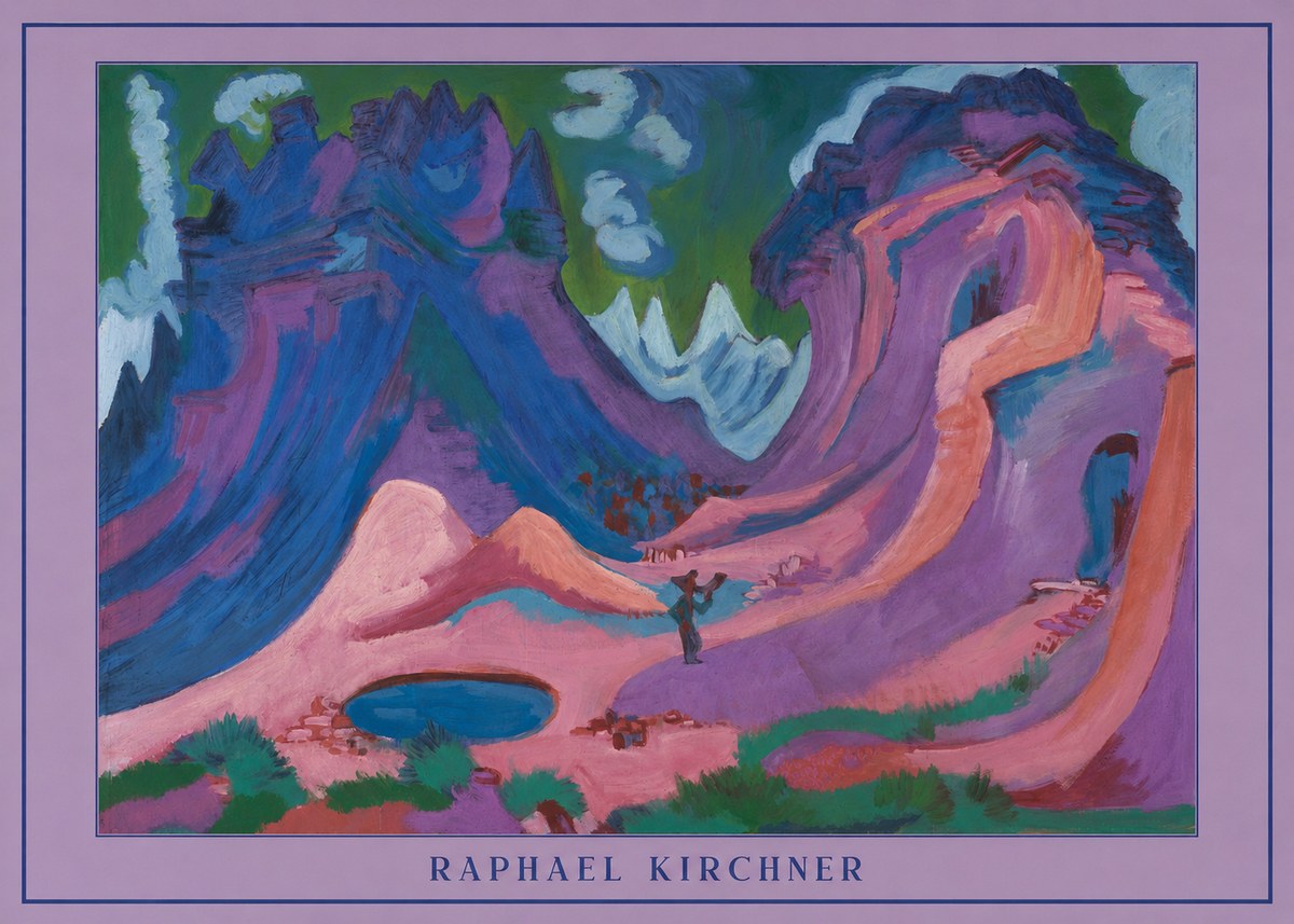 Raphael Kirchner Mountain Landscape II No3 - Plakat