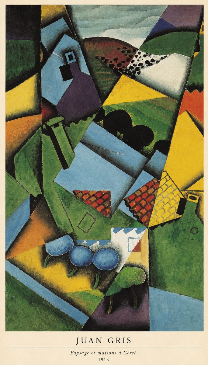 Juan Gris Paysage Et Maisons À Céret No6 - Plakat