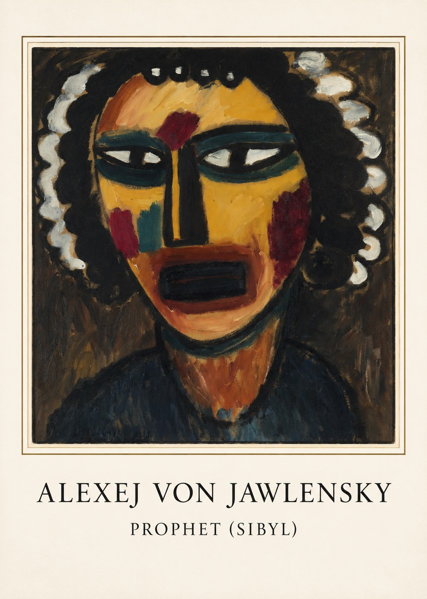 Alexej von Jawlensky Prophet (Sibil) No3 - Plakat