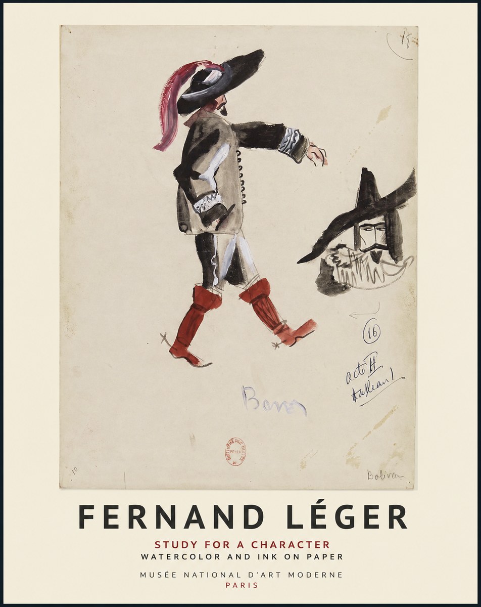 Fernand Léger Study for a Character II No1 - Plakat