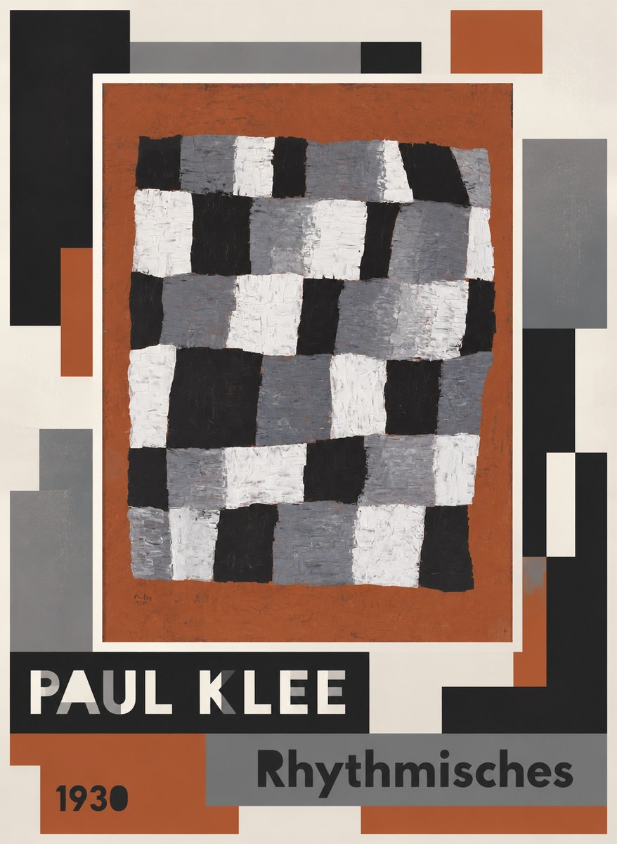 Paul Klee Rhythmisches No4 - Plakat