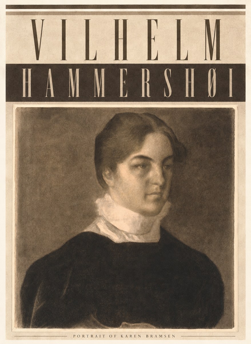 Vilhelm Hammershøi Portrait of Karen Bramsen No4 - Plakat