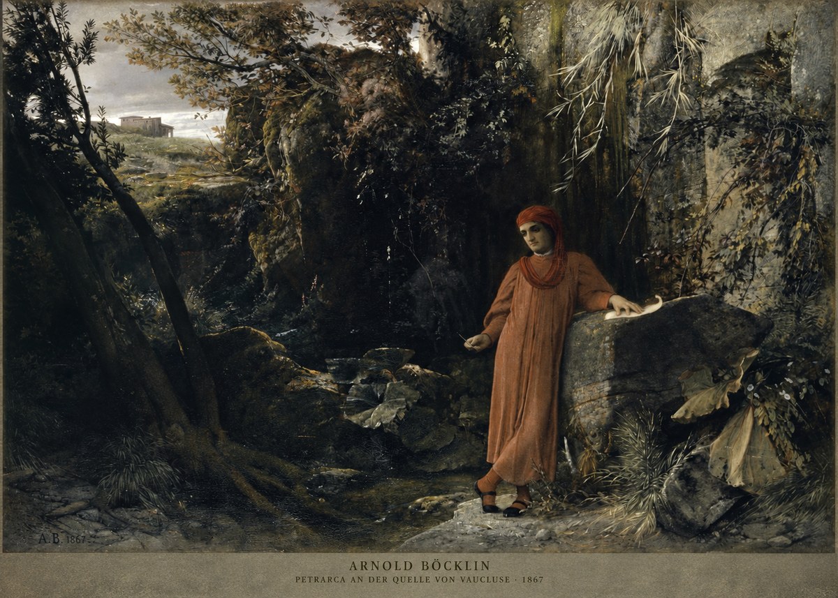 Arnold Böcklin Petrarca an Der Quelle Von Vaucluse No2 - Plakat