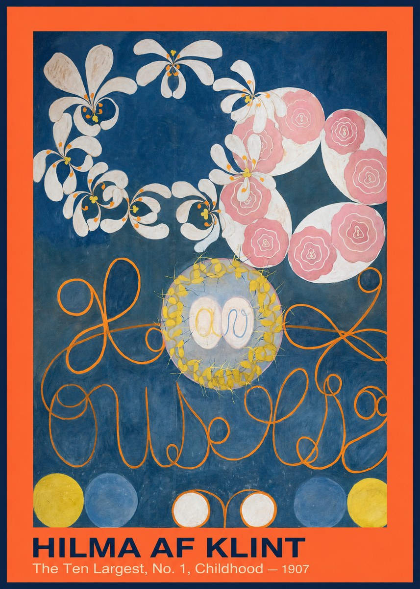 Hilma af Klint The Ten Largest, No. 1, Childhood I No2 - Plakat