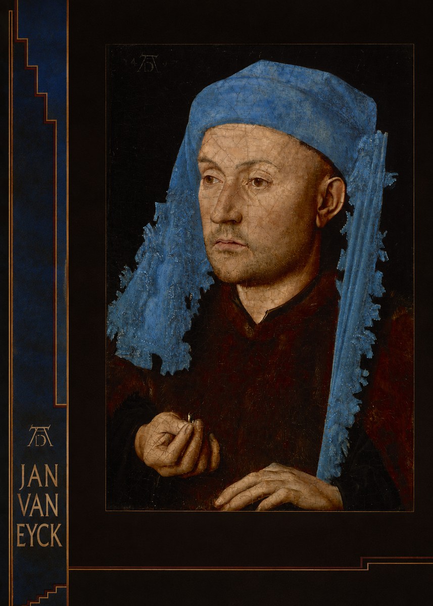 Jan van Eyck Portrait of a Man (Léal Souvenir) No6 - Plakat