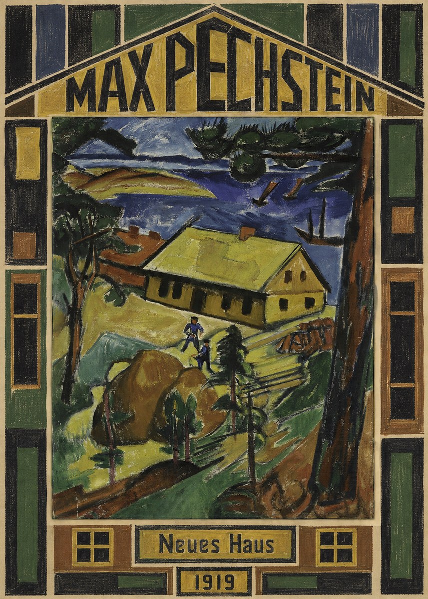 Max Pechstein Neues Haus No5 - Plakat