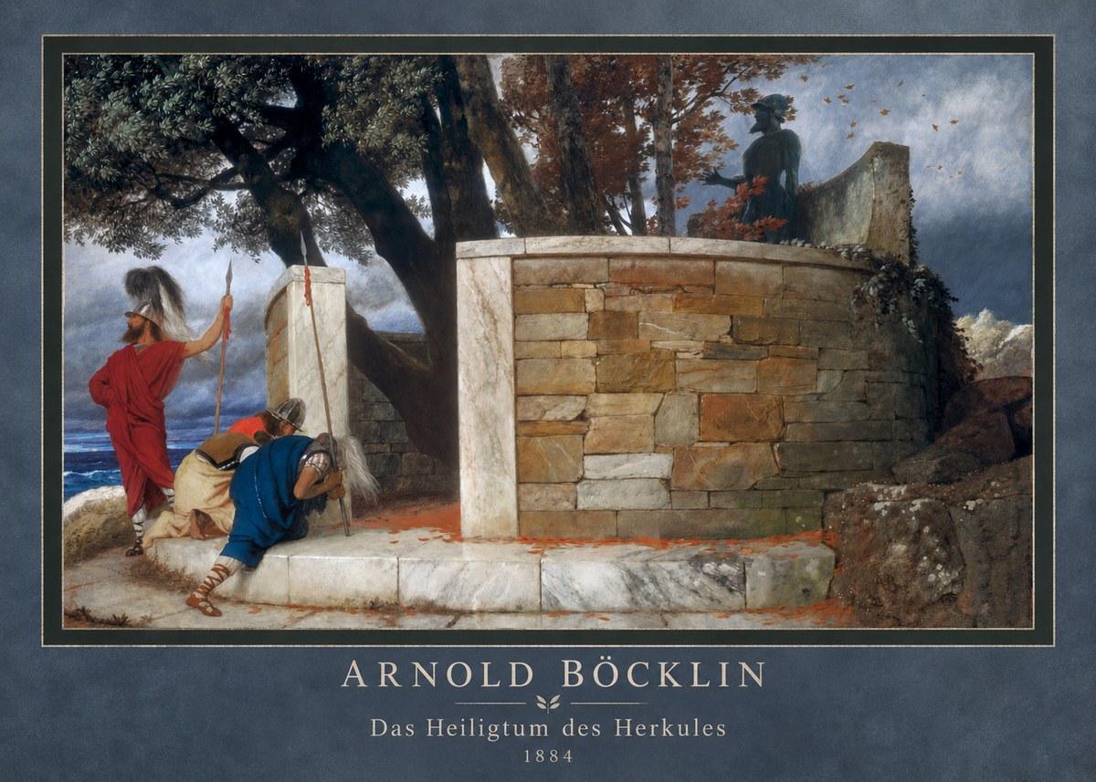 Arnold Böcklin Das Heiligtum Des Herkules II No4 - Plakat