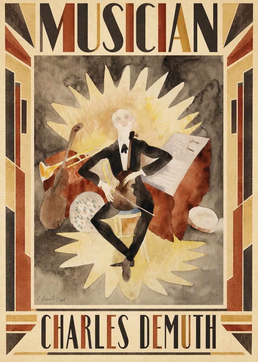 Charles Demuth Musician No1 - Plakat