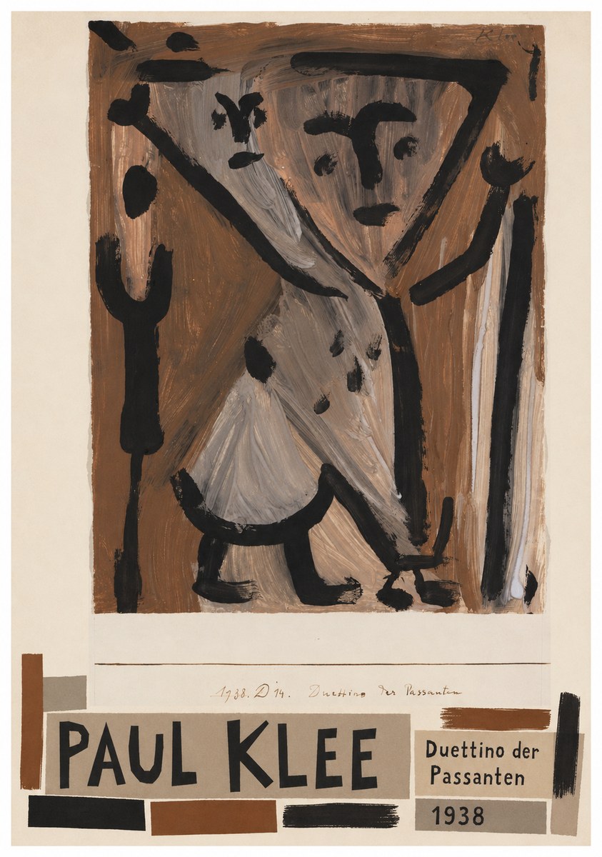 Paul Klee Duettino Der Passanten No4 - Plakat