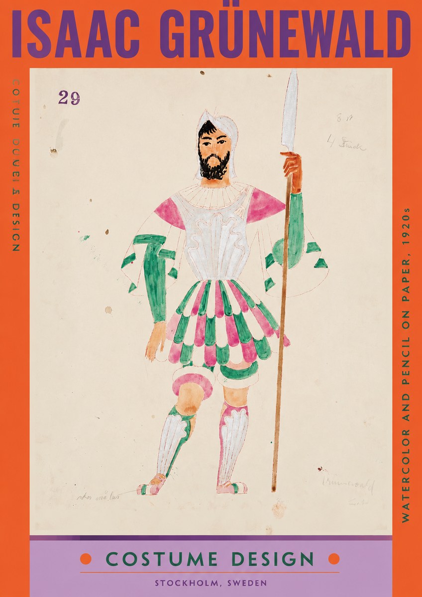 Isaac Grünewald Costume Design No. 29 No2 - Plakat