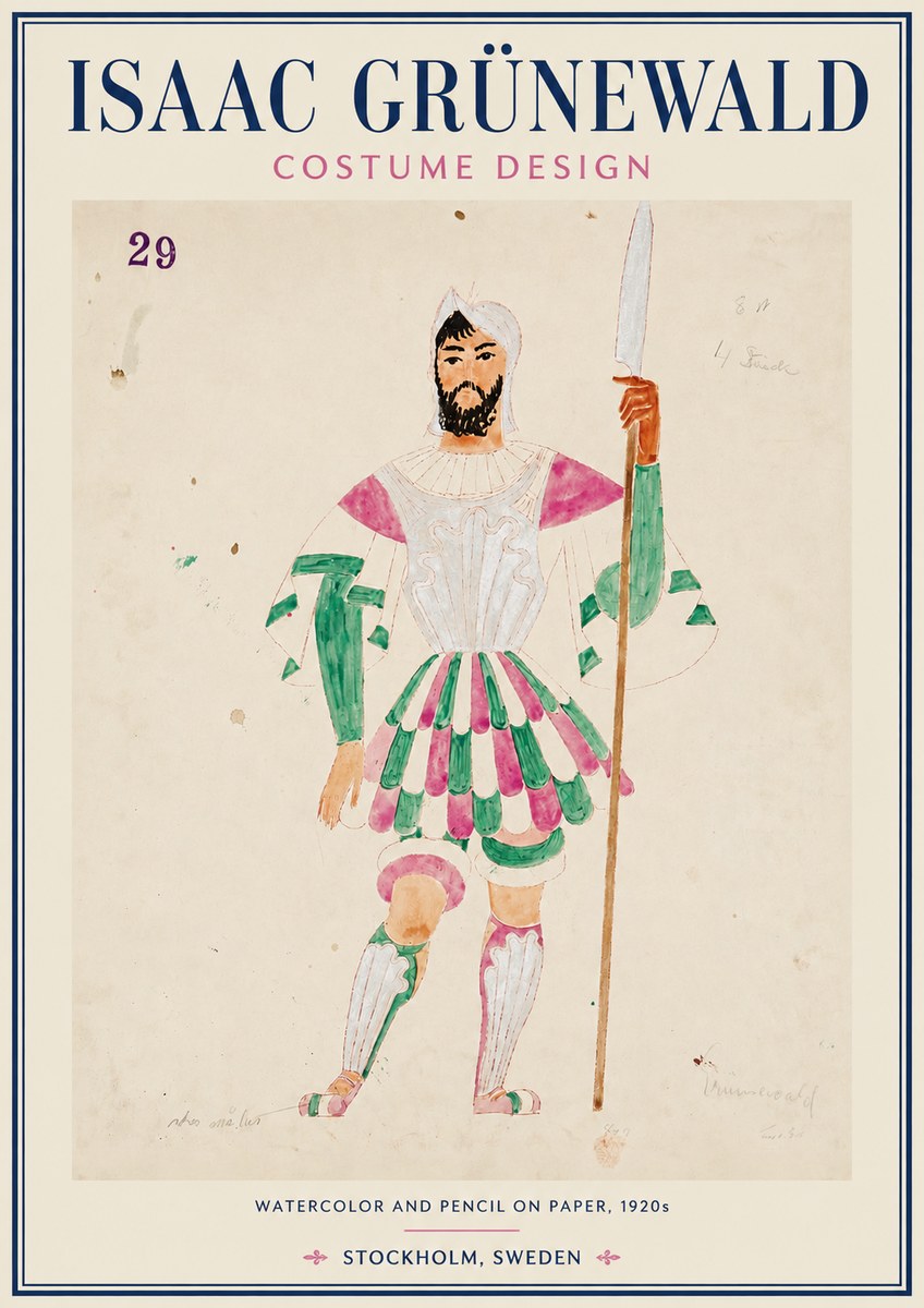Isaac Grünewald Costume Design No. 29 No3 - Plakat