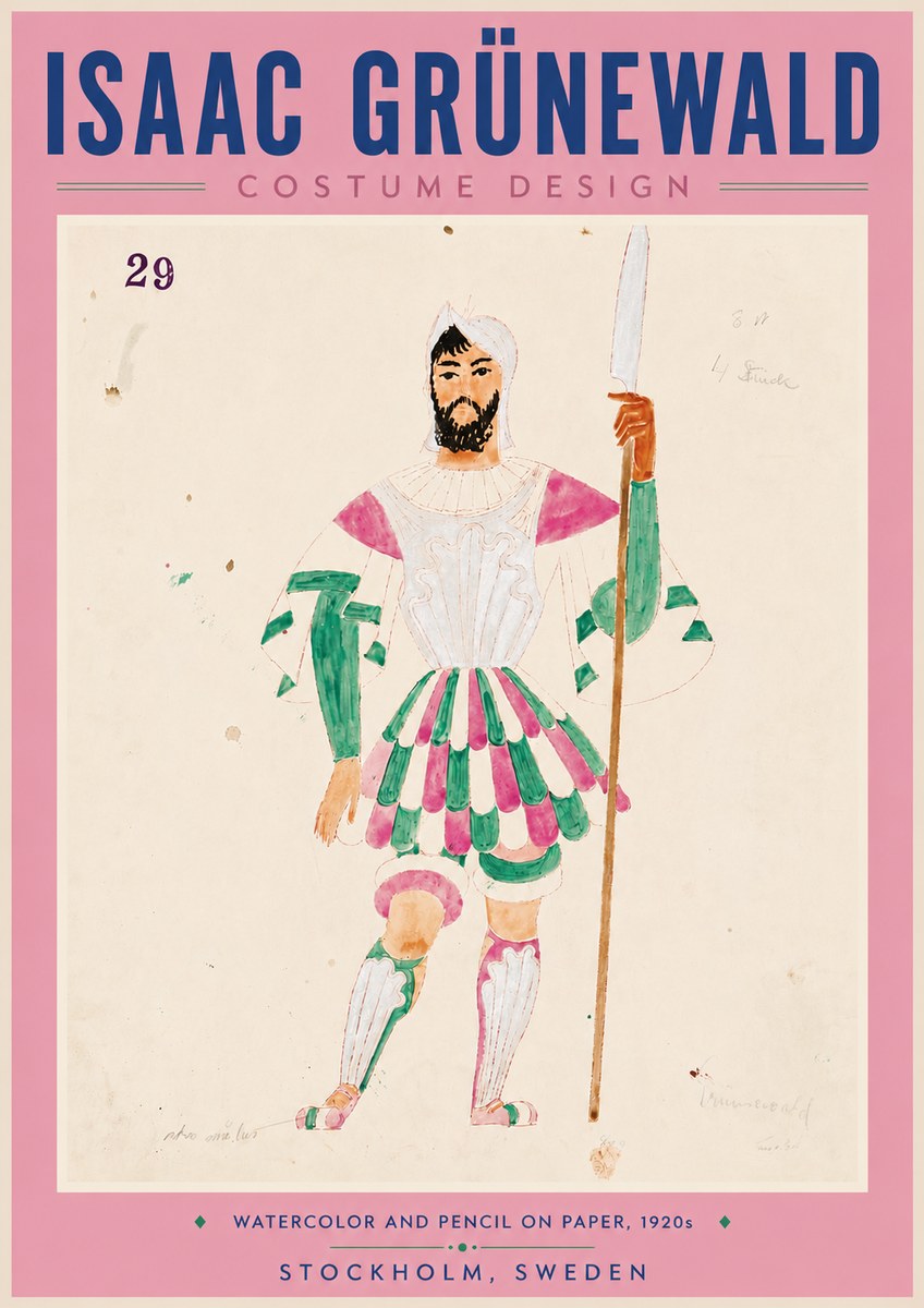 Isaac Grünewald Costume Design No. 29 No6 - Plakat