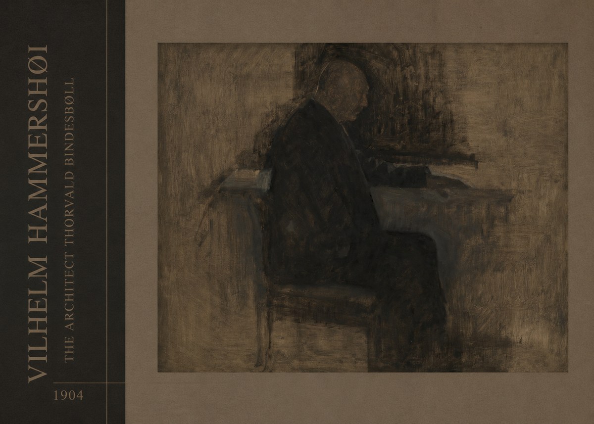 Vilhelm Hammershøi The Architect Thorvald Bindesbøll No2 - Plakat