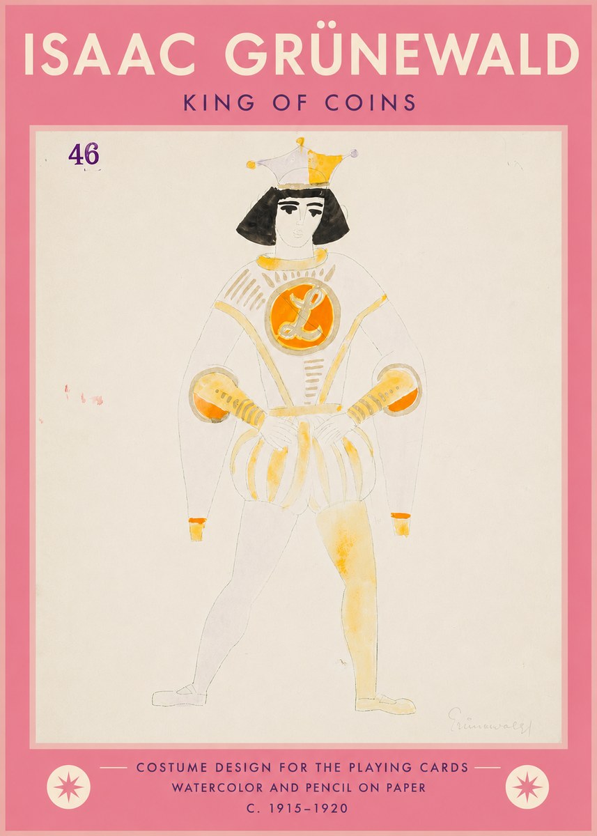 Isaac Grünewald King of Coins No5 - Plakat