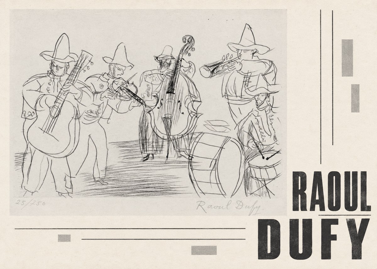 Raoul Dufy Musicians No5 - Plakat