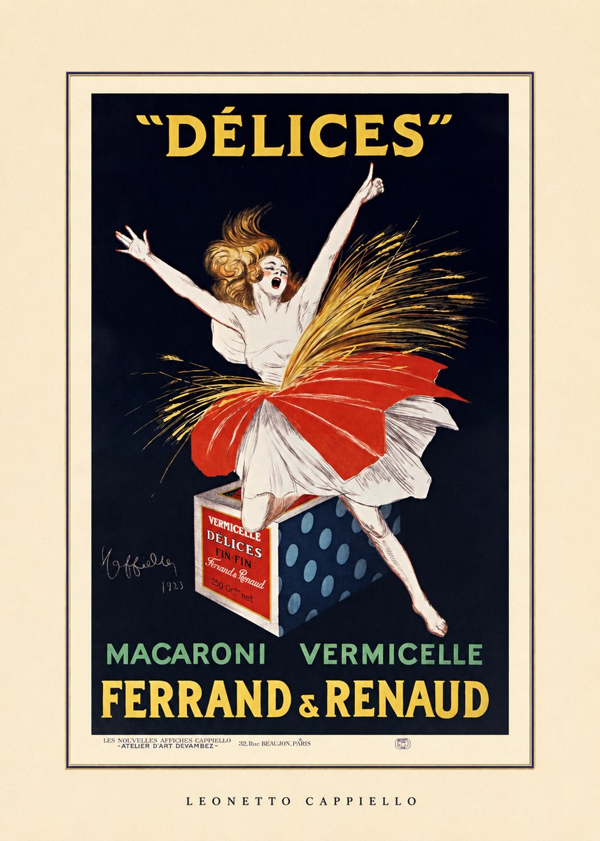 Leonetto Cappiello Délices II No4 - Plakat