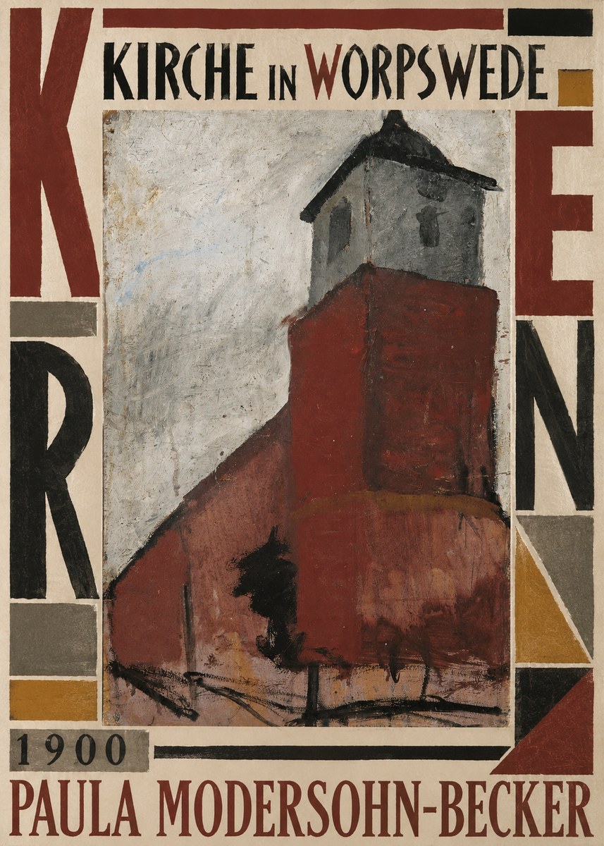 Paula Modersohn-Becker Kirche in Worpswede No5 - Plakat