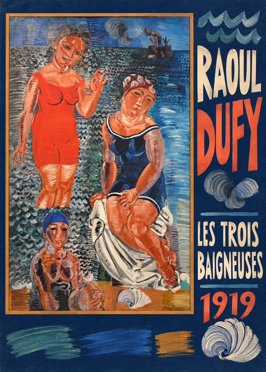 Raoul Dufy Les Trois Baigneuses No5 - Plakat