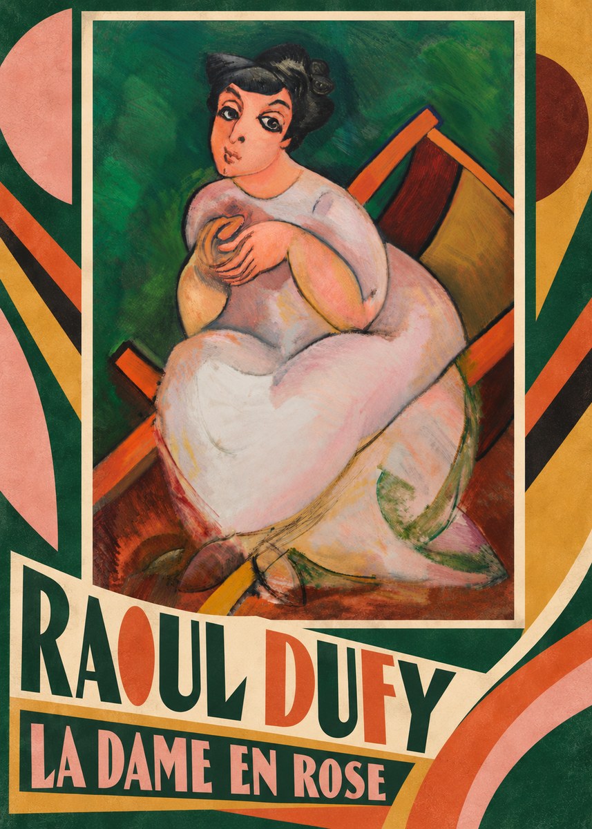 Raoul Dufy La Dame En Rose No5 - Plakat