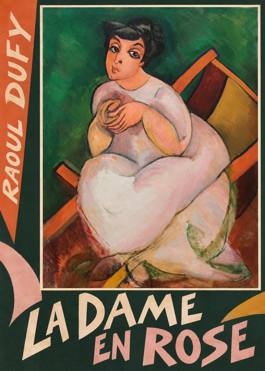 Raoul Dufy La Dame En Rose No6 - Plakat