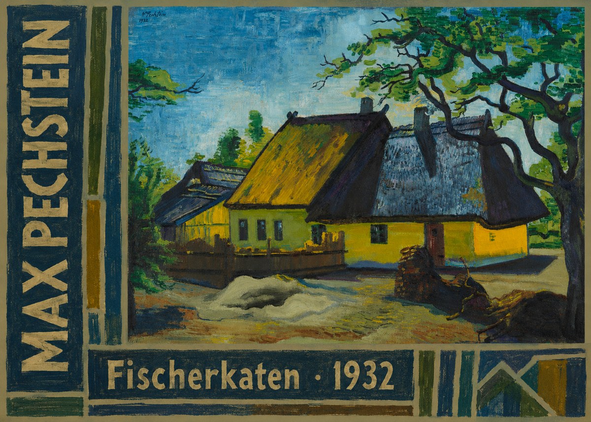 Max Pechstein Fischerkaten No3 - Plakat