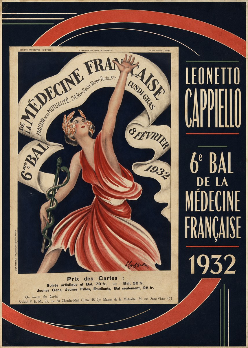 Leonetto Cappiello 6E Bal De La Médecine Française - 1932 No4 - Plakat