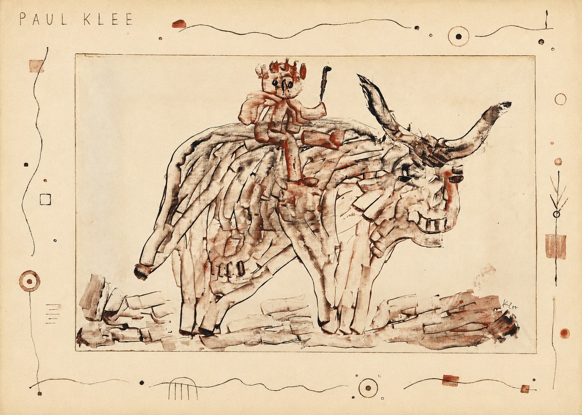 Paul Klee Bear Rider No5 - Plakat