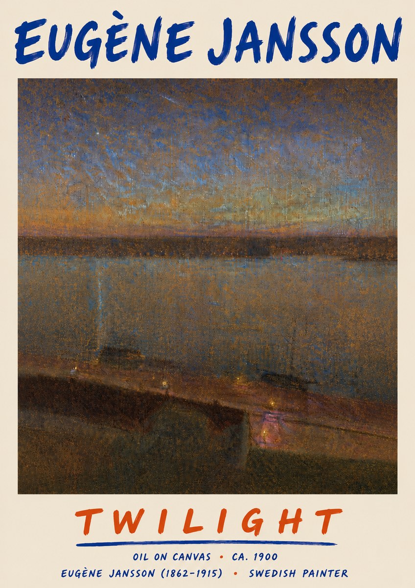 Eugène Jansson Twilight No6 - Plakat
