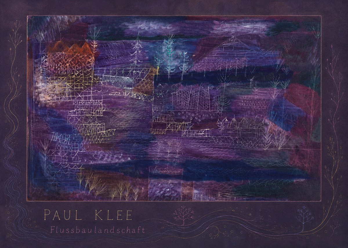 Paul Klee Flussbaulandschaft No4 - Plakat