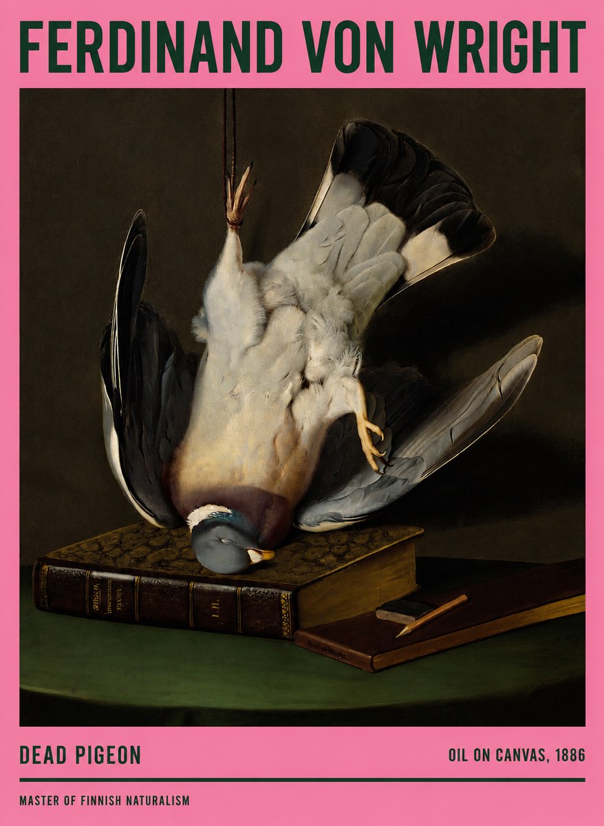 Ferdinand von Wright Dead Pigeon No2 - Plakat