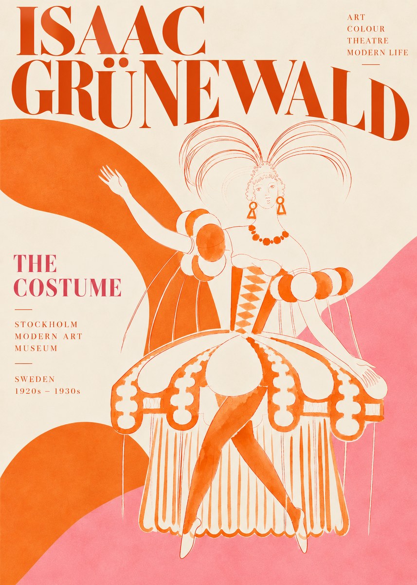 Isaac Grünewald The Costume II No5 - Plakat