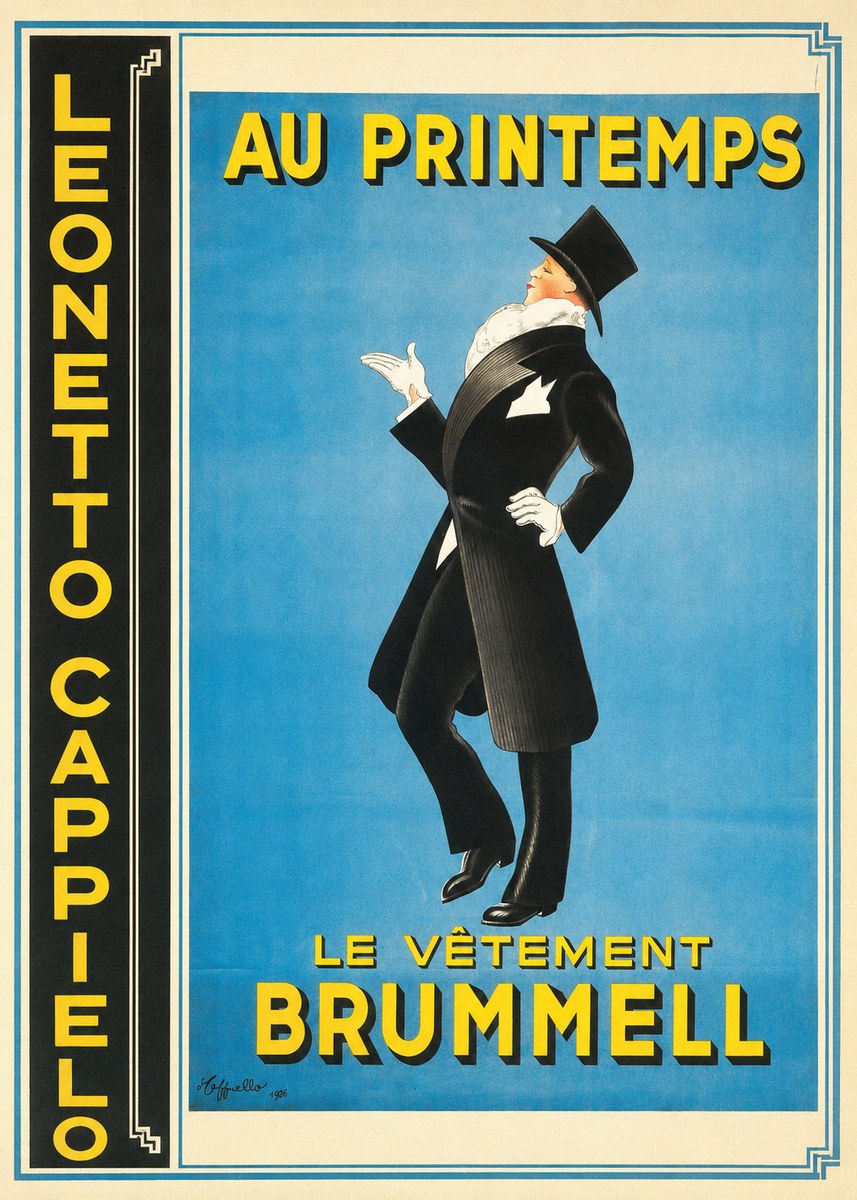 Leonetto Cappiello Au Printemps Le Vêtement Brummell No4 - Plakat