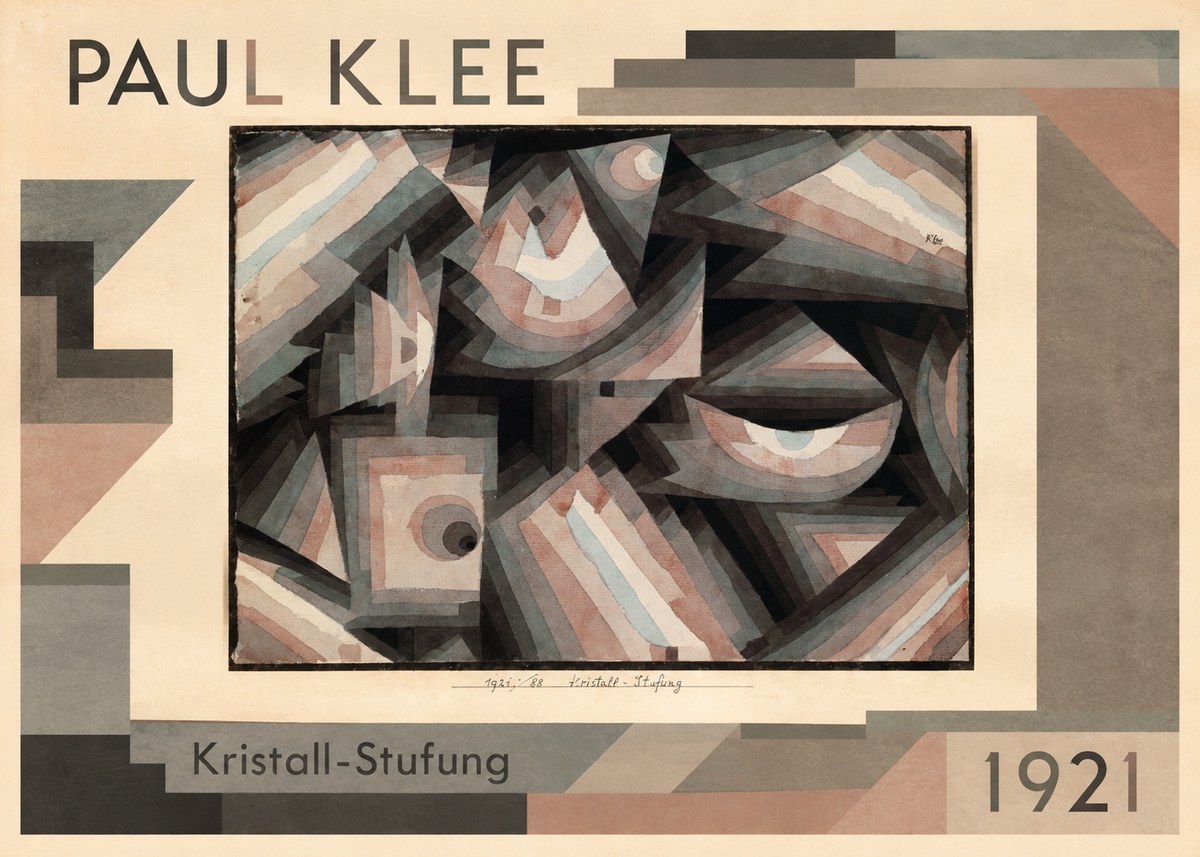 Paul Klee Kristall-stufung I No1 - Plakat