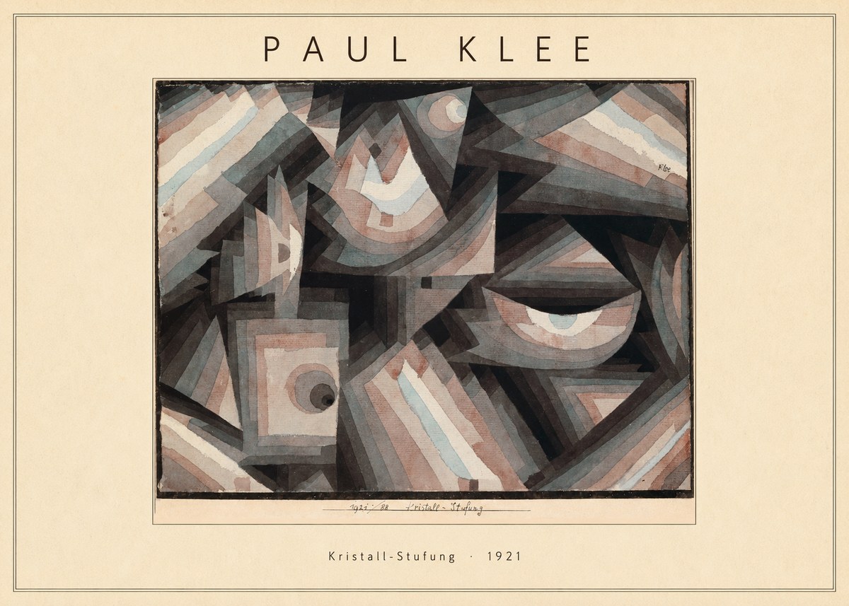Paul Klee Kristall-stufung I No4 - Plakat