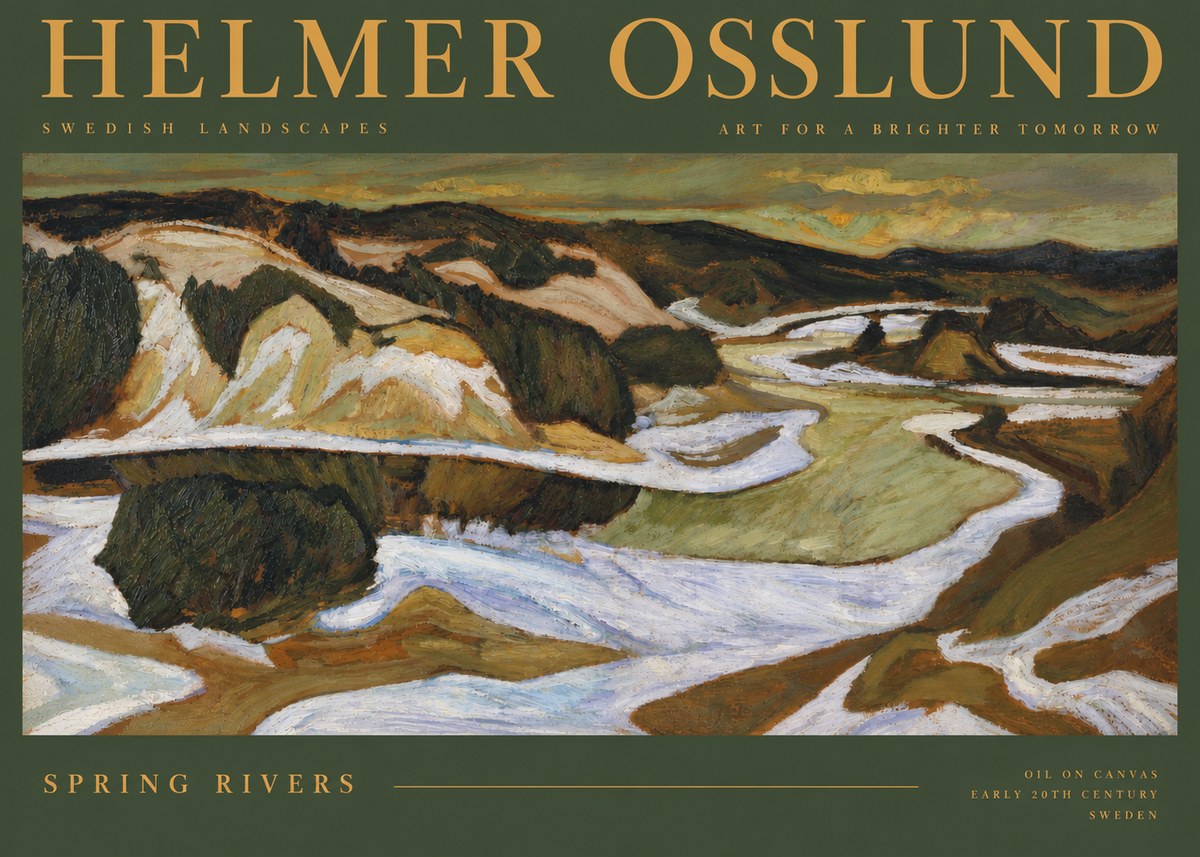 Helmer Osslund Spring Flood No4 - Plakat