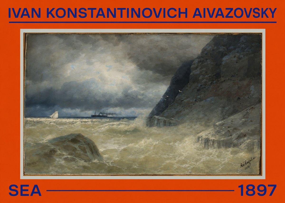 Ivan Konstantinovich Aivazovsky Sea No2 - Plakat