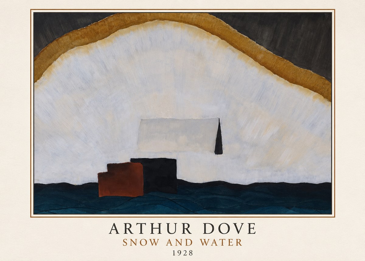 Arthur Dove Snow and Water No3 - Plakat