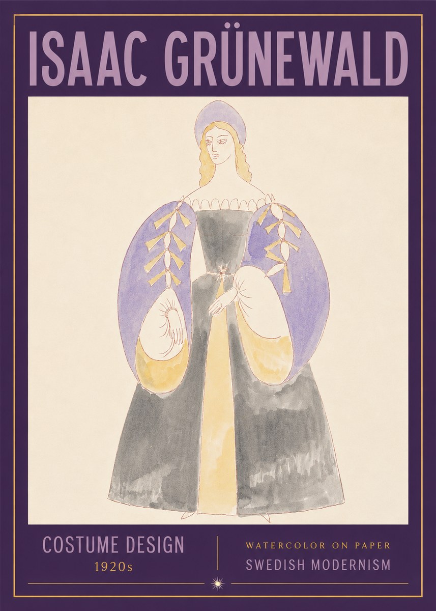Isaac Grünewald Costume Design XIV No3 - Plakat