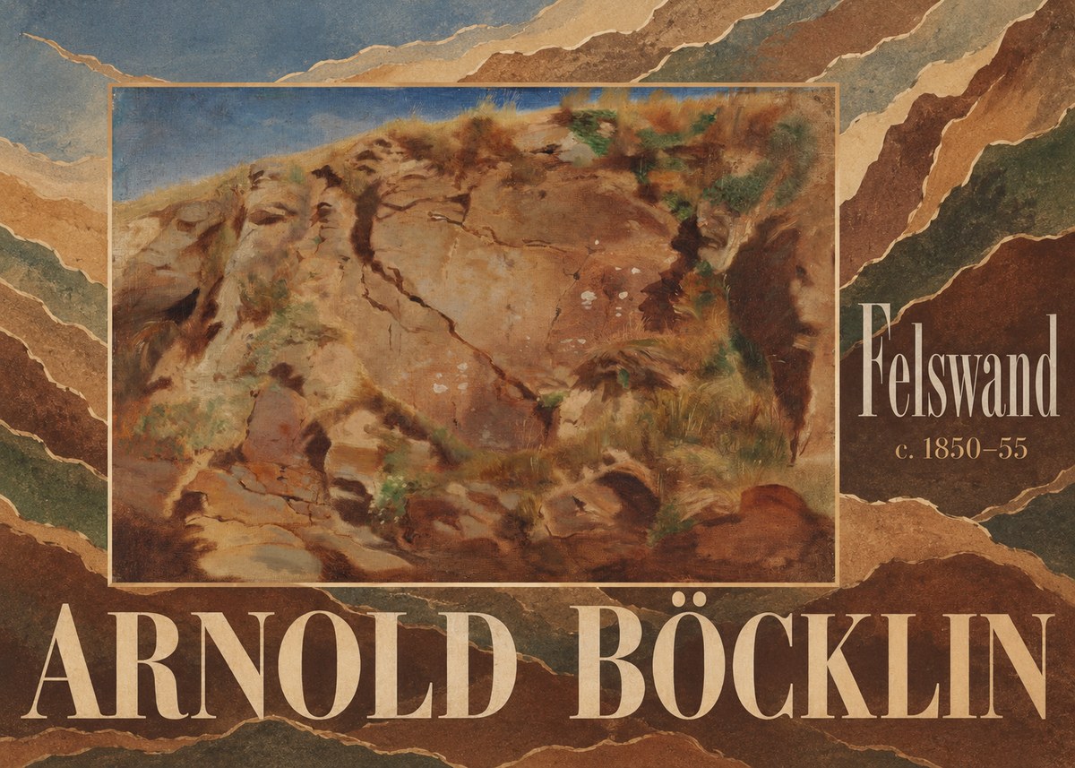 Arnold Böcklin Felswand No6 - Plakat