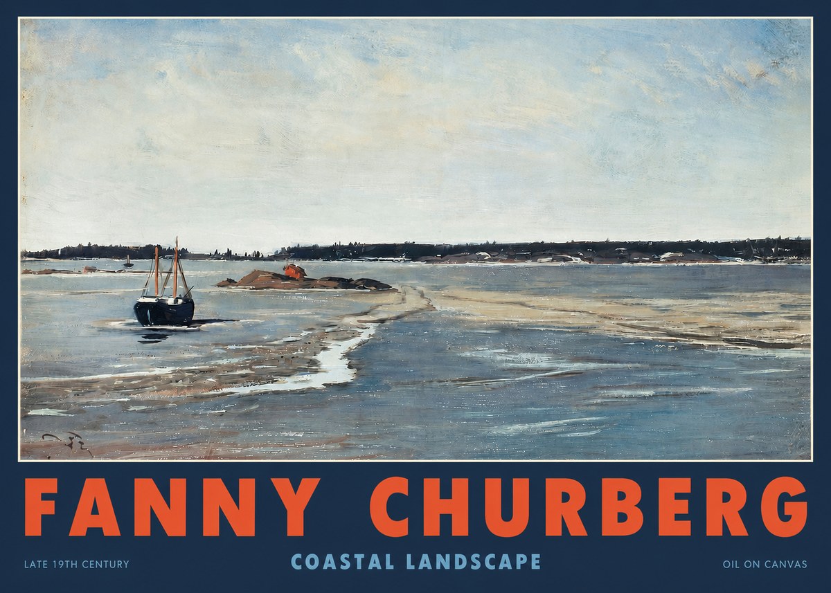 Fanny Churberg Coastal Landscape No2 - Plakat