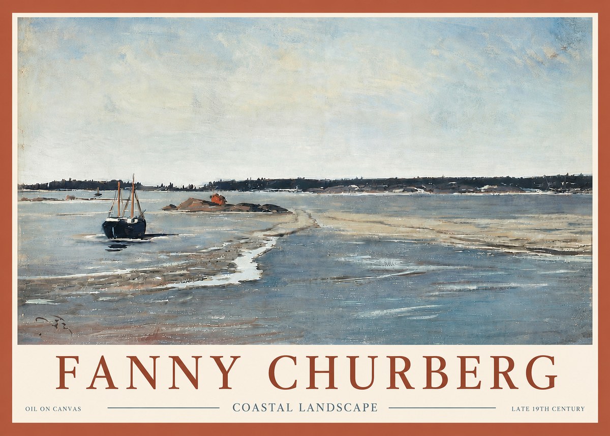 Fanny Churberg Coastal Landscape No4 - Plakat