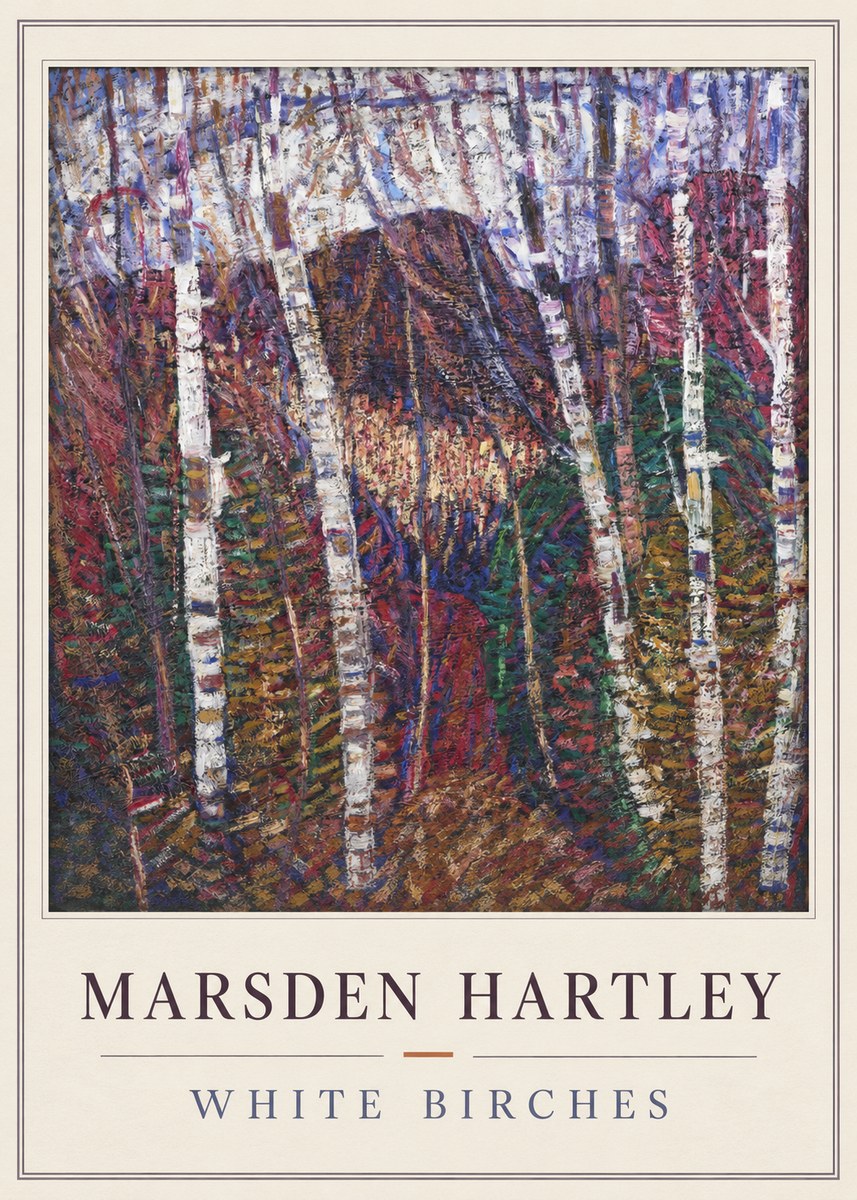 Marsden Hartley White Birches No4 - Plakat