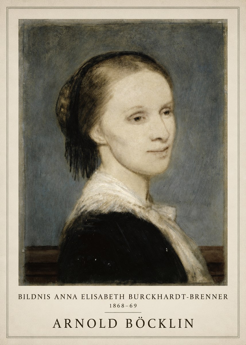 Arnold Böcklin Bildnis Anna Elisabeth Burckhardt-brenner No1 - Plakat