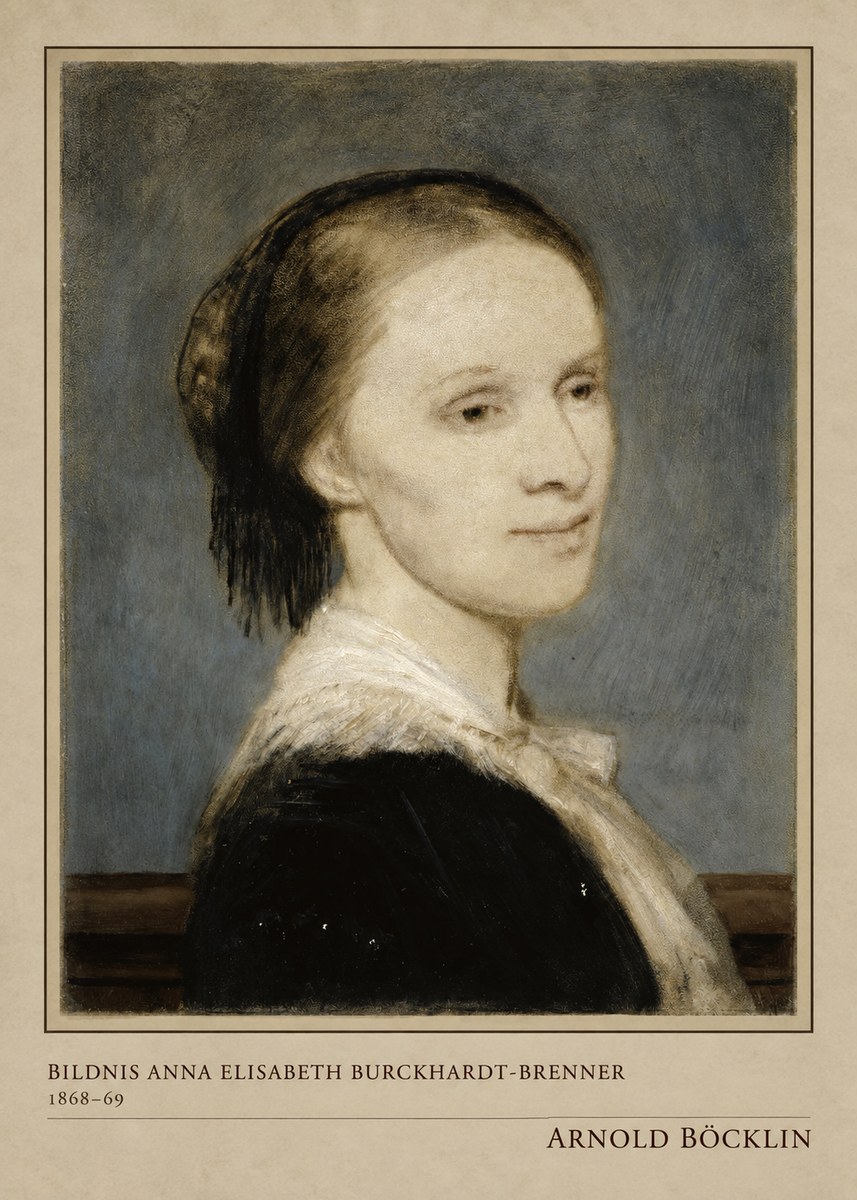 Arnold Böcklin Bildnis Anna Elisabeth Burckhardt-brenner No4 - Plakat