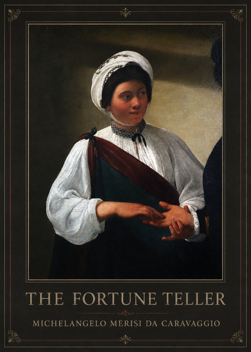 Michelangelo Merisi da Caravaggio The Fortune Teller IV No1 - Plakat