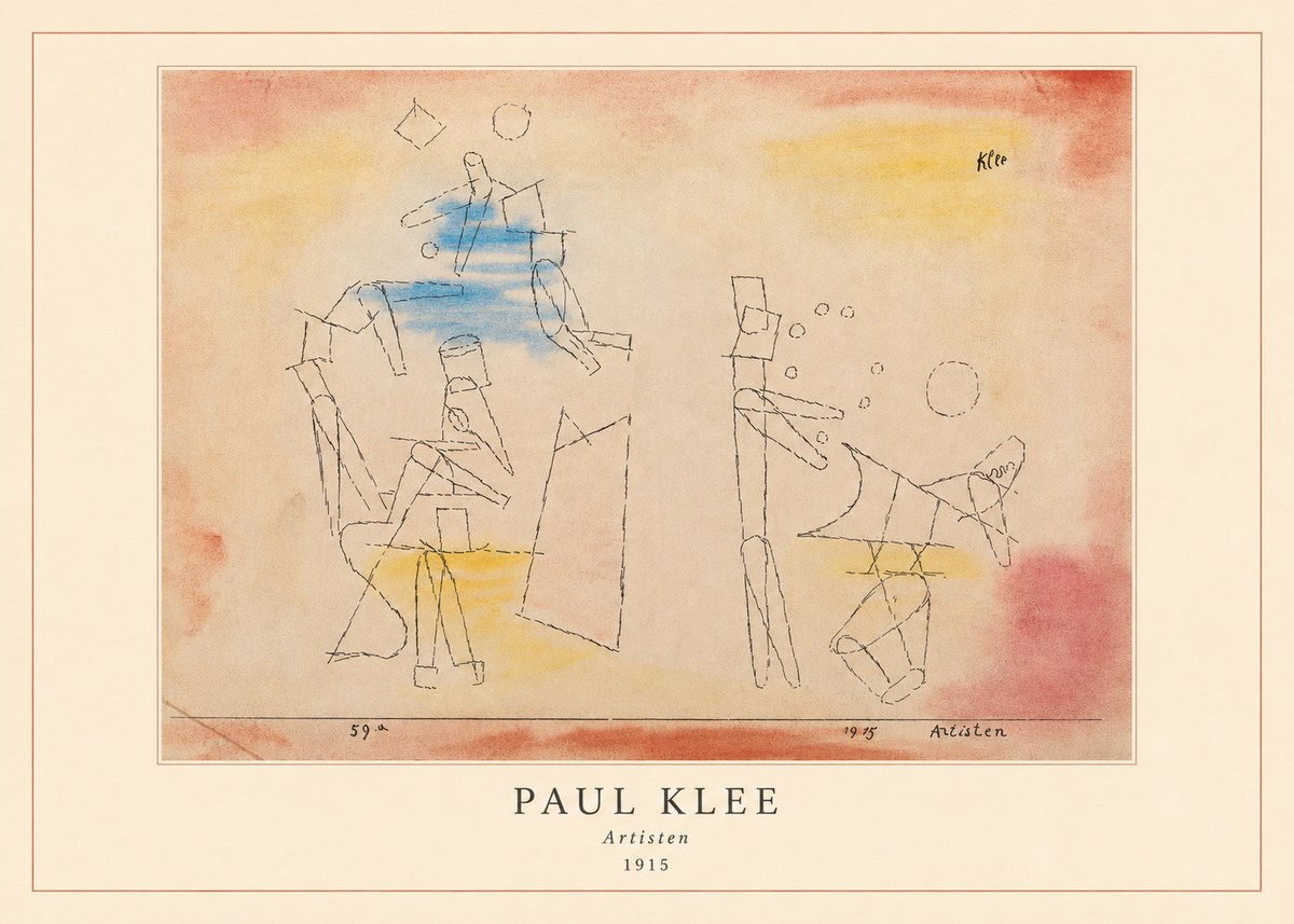 Paul Klee Artisten No4 - Plakat