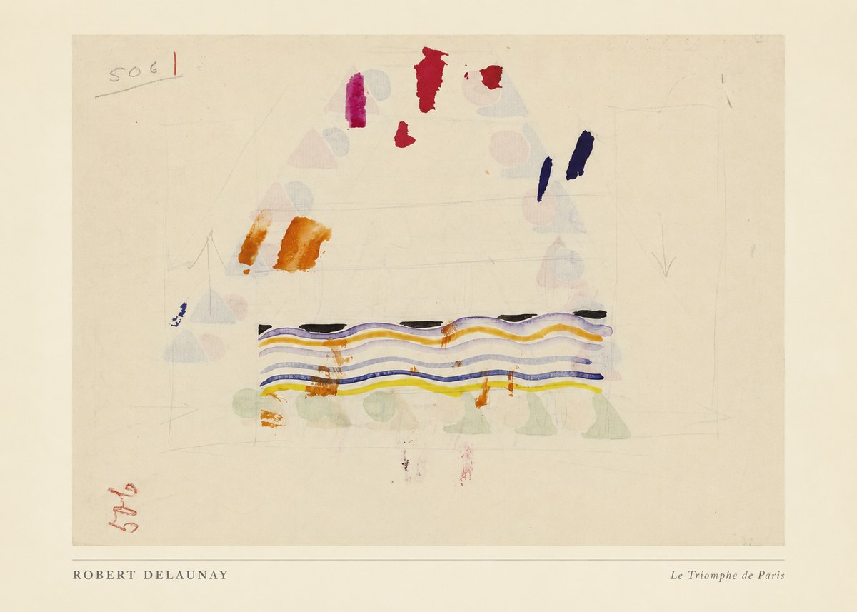 Robert Delaunay Le Triomphe De Paris V No4 - Plakat