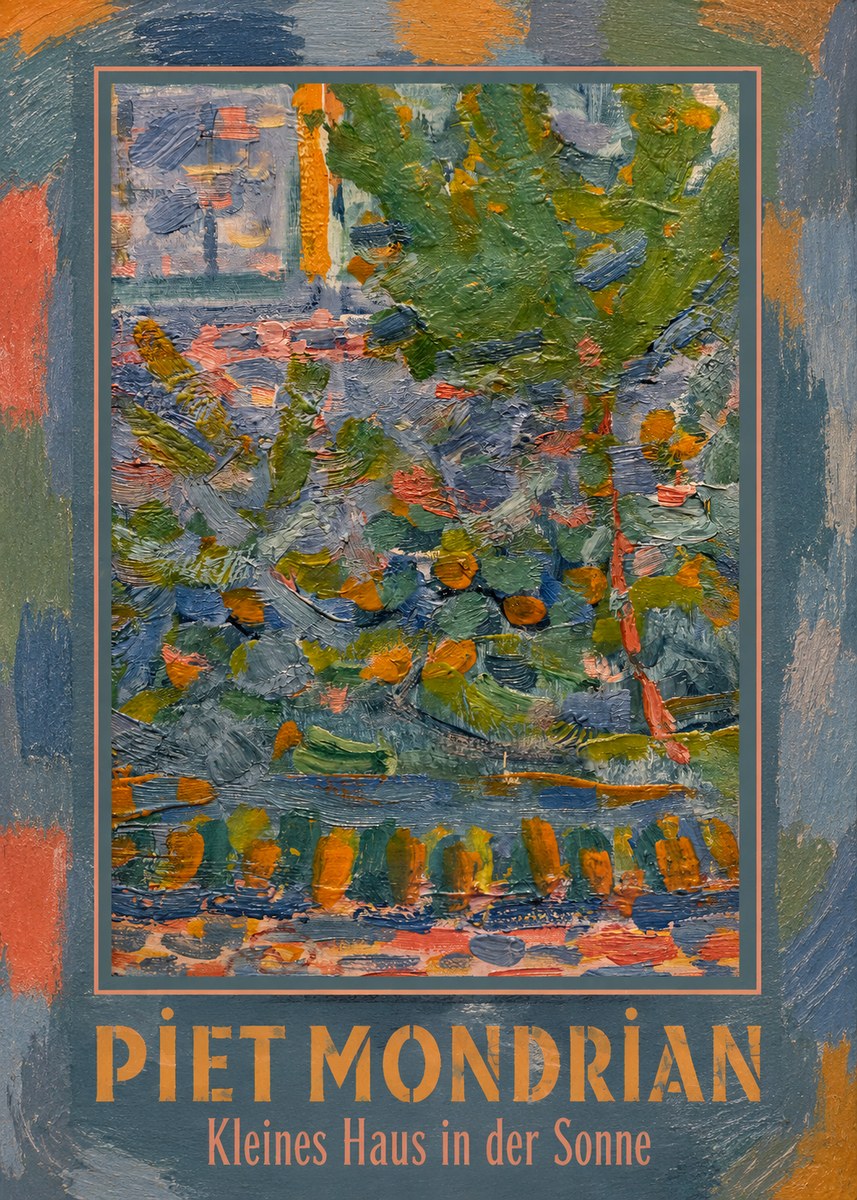 Piet Mondrian Kleines Haus in Der Sonne III No1 - Plakat